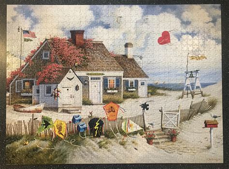 Last puzzle of the year, Charles Wysocki 1,000 pieces : r/Jigsawpuzzles