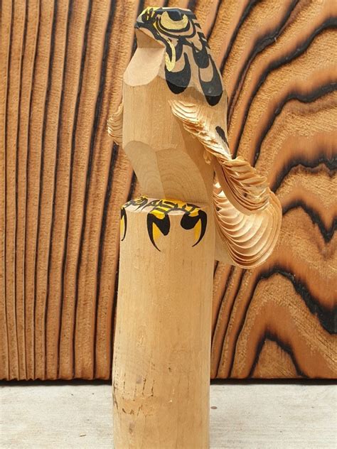 Hand Carved Falcon Sasano Bori Hobbies Toys Memorabilia