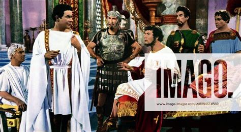 Leo Genn Peter Ustinov Characters Petronius Nero Film Quo Vadis Usa