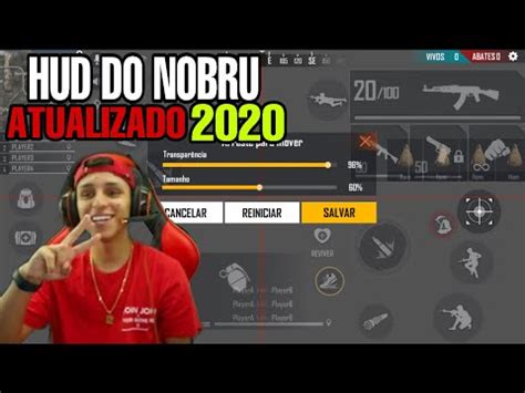 HUD DO NOBRU A MELHOR CONFIGURAÇÃO E SENSIBILIDADE SÓ CAPA NO FREE FIRE