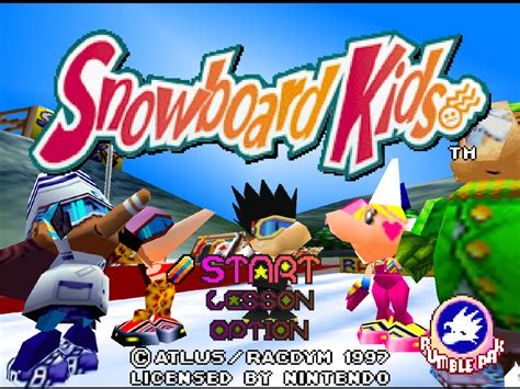 Snowboard Kids Images Launchbox Games Database