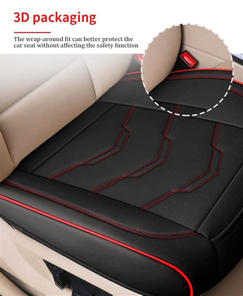 Seametal Car Seat Cover Pu Leather Protector Automotive Seats Cushion