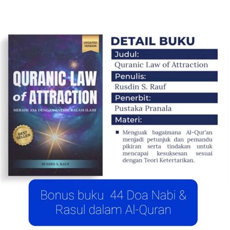 Jual Quranic Law Of Attraction Buku Shopee Indonesia