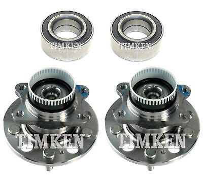 Front And Rear Wheel Bearings Hubs Kit Timken For Sonata Tucson