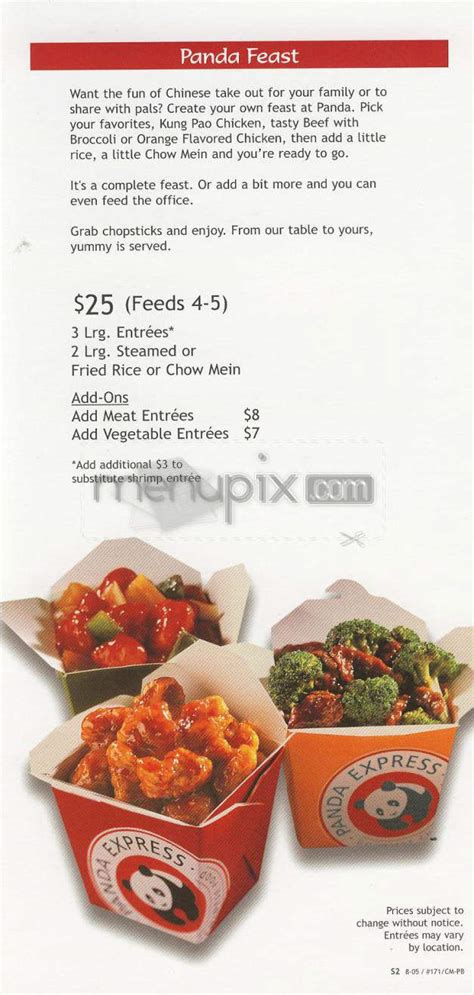 Online Menu Of Panda Express Houston Tx