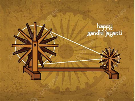 Gandhi Jayanti October Hinduism Charkha Vector, October, Hinduism ...