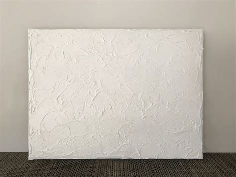 Tableau Peinture Acrylique Blanche Minimaliste Textur D Coration