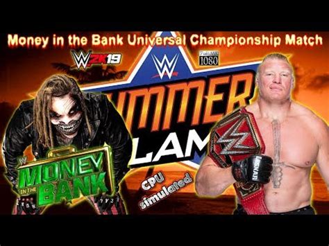 Wwe K Brock Lesnar Universal Champion Vs The Fiend Money In