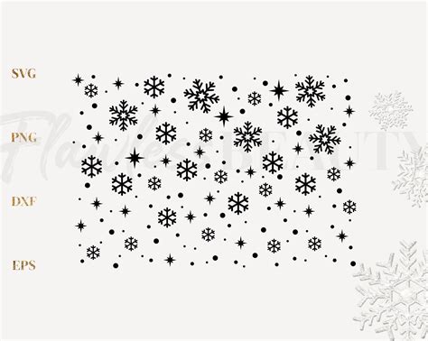 Falling Snowflake Svg Snowflake Background Svg Winter - Etsy Canada