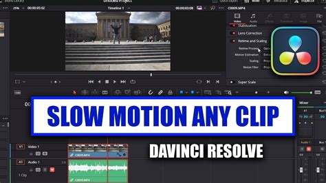 Smooth Slow Motion For Any Clip Frame Rate Davinci Resolve Tutorial