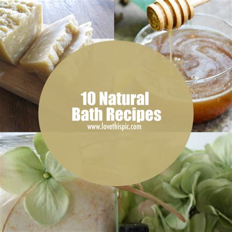 10 Natural Diy Bath Recipes