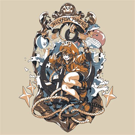 guilty gear jellyfish pirates shirt  gaming shelf
