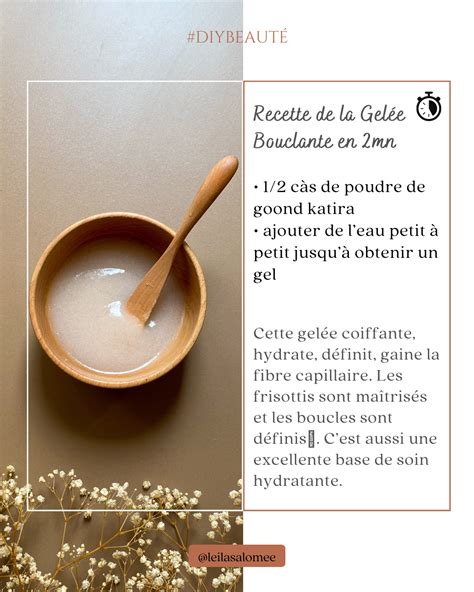 Réalise en 2mn cette Gelée Bouclante Gelée Diy beauté Fibre