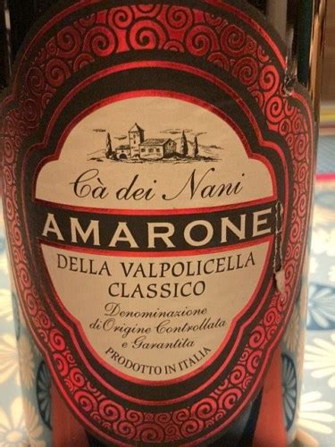 C Dei Nani Amarone Della Valpolicella Classico Vivino Us