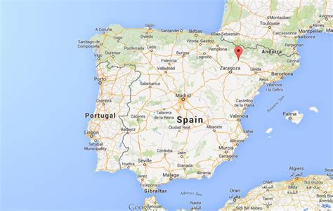 Where is Huesca on map of Spain