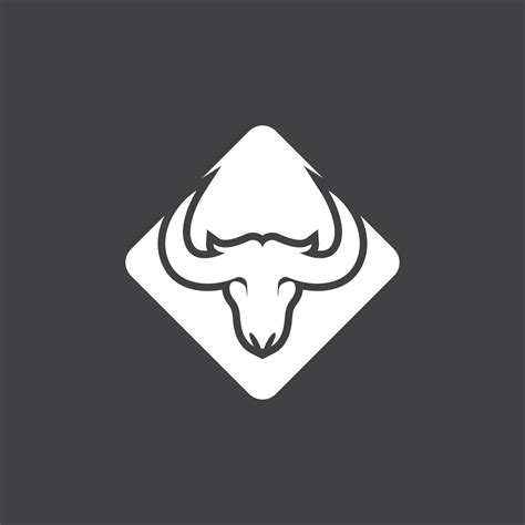 Bull Horn Logo Vector Template 21057294 Vector Art at Vecteezy