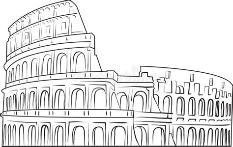 Colosseum Black White Stock Illustrations – 548 Colosseum Black White ...