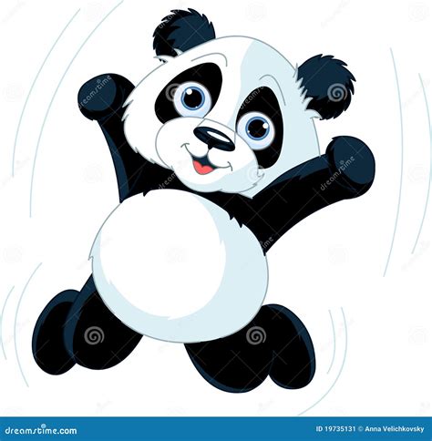 Happy Panda stock vector. Illustration of clipart, cartoon - 19735131