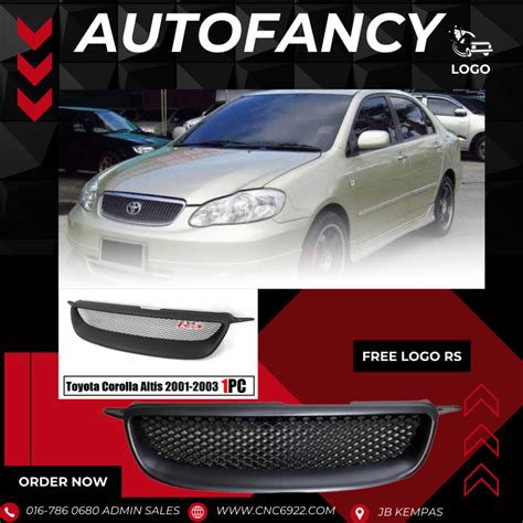 TOYOTA Altis ZZE 122 Corolla 2003 2004 2005 2006 Front RS Grill