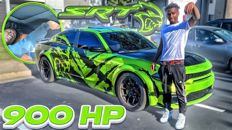 Vonte 1k New Hellcat Is Insane 900hp Reaction😳he Cut Up In Traffic Youtube