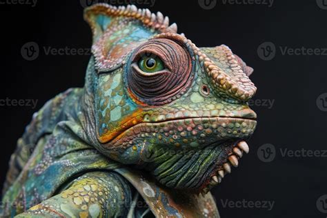 AI generated Anthropomorphic chameleon suit. Generate Ai 41901877 Stock ...