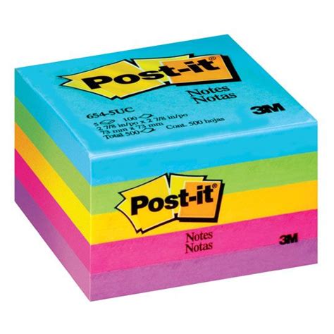 Notas Mod 654 5uc Post It Jaipur 3x3 Pu Notas Adhesivas 5 Blocks