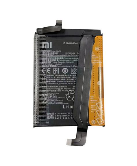 Bateria Xiaomi Poco F3 5G Smartphones Peru