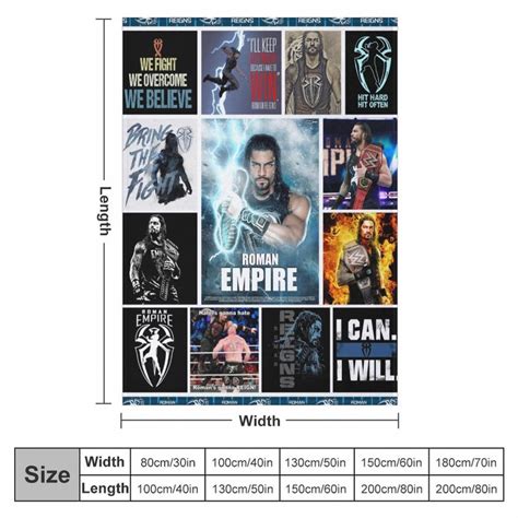 Custom Roman Reigns Blanket Wrestling Wwe Blanket Fighter Golden Belt