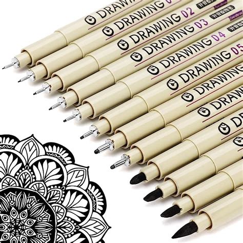 Muchcute Micro Fineliner Juego De Bol Grafos De Dibujo De L Neas