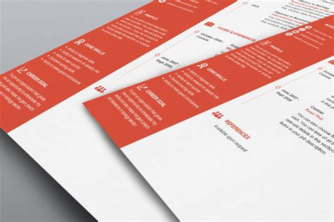 Designer One-Page Resume Template - Flat 50% OFF! Use Coupon RESUME50