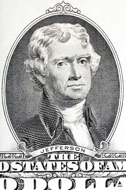 Premium Photo Thomas Jefferson Close Up On The Two U S Dollar Note