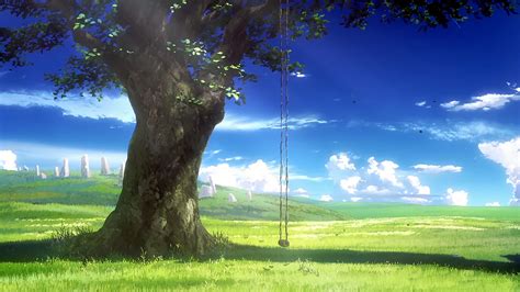 Anime Grass Background