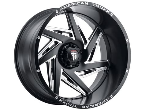 American Truxx Milled Matte Black At Spiral Wheels Havoc Offroad