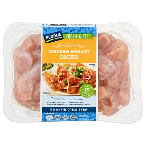 Save On Perdue Fresh Cuts Chicken Breast Boneless Skinless Diced