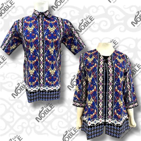 Jual Kemeja Dan Blouse Batik Motif Kalimantan Shopee Indonesia