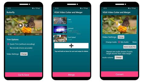 vedit video cutter  merger    filecr