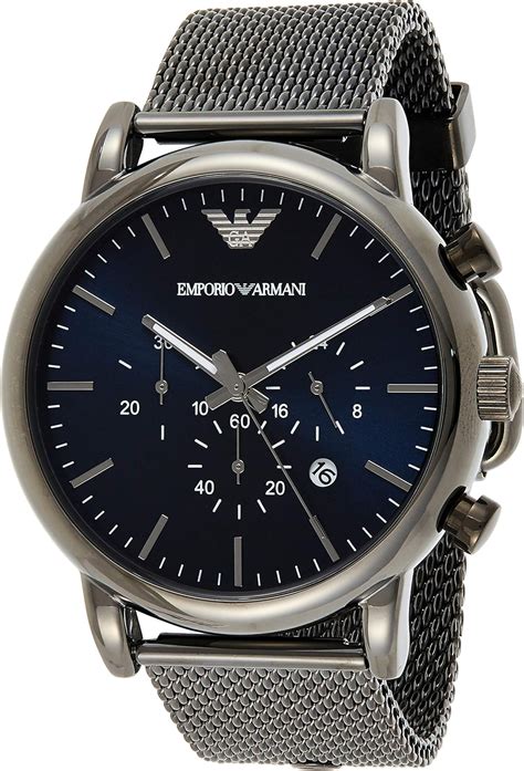 Emporio Armani Reloj Cronógrafo para Hombre de Cuarzo con Correa en