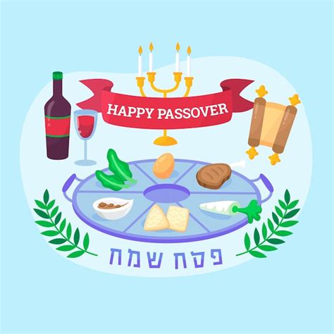 Free Vector Flat Design Passover Concept