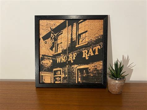 Wharf Rat Bar, Framed Silk Screen Print, Baltimore Maryland BALT 13 - Etsy