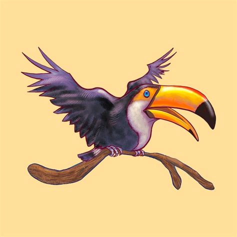 Premium Vector Illustration Of A Colorful Hornbill Bird