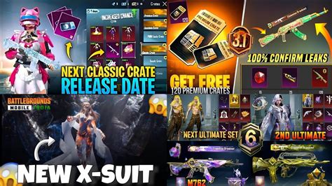 Next Classic Crate Bgmi Next Premium Crate Bgmi New X Suit Next