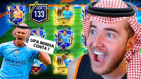 TRANSFORMEI A CONTA DE UM GRINGO NO FIFA MOBILE 23 ABRI MUITOS