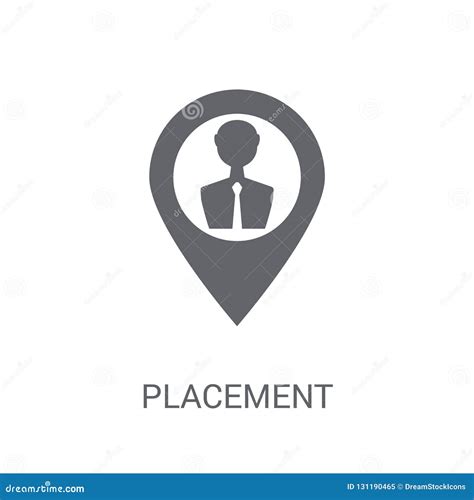 Placement Icon Trendy Placement Logo Concept On White Background From