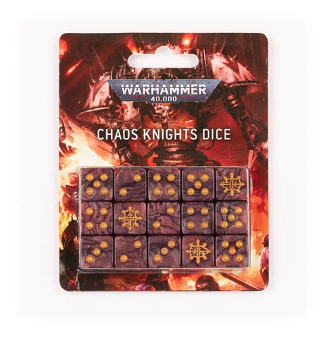 Warhammer 40000 Chaos Knights Dice Ontabletop Store