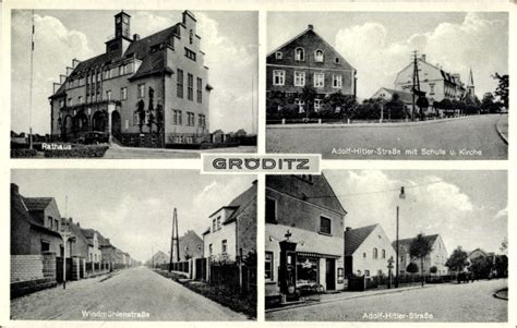 Ansichtskarte Postkarte Gröditz in Sachsen Adolf Hitler akpool de