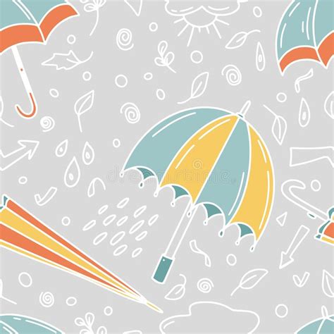 Pastel Raindrop Pattern Stock Illustrations Pastel Raindrop