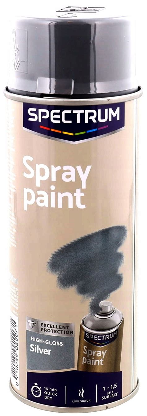 400ML FARBA SPRAY SREBRNY POŁYSK LAKIER AKRYLOWY 8710259011918 Cena