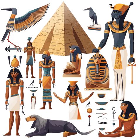 Ancient Egypt Gods Pharaoh Pyramids Hieroglyphs, Egypt, Ancient