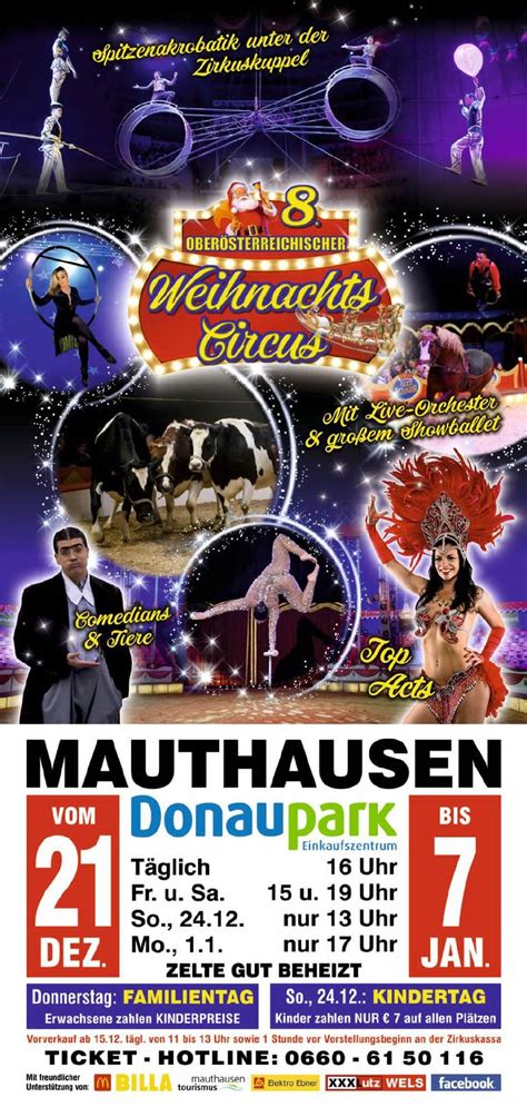 Orig Weihnachtszirkus Alex Kaiser Im Donaumarkt Mauthausen