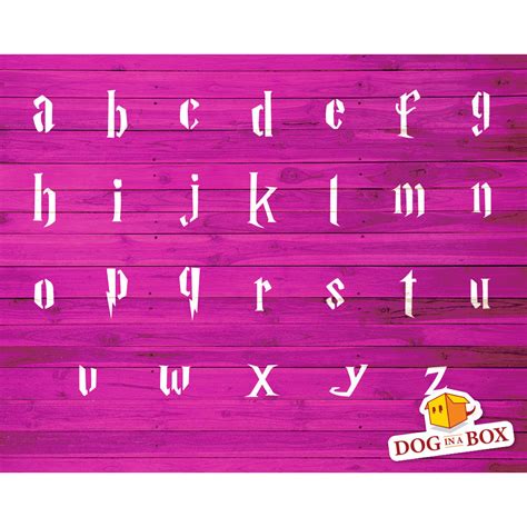 Pochoir Alphabet Harry Potter Pochoir Lettres Minuscules